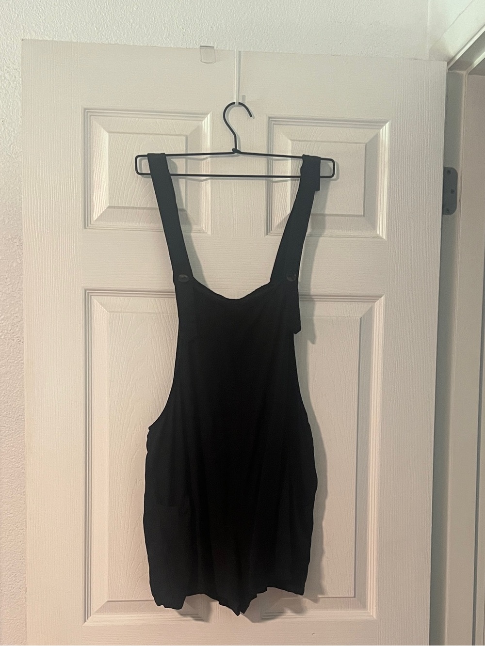 Black shortall romper